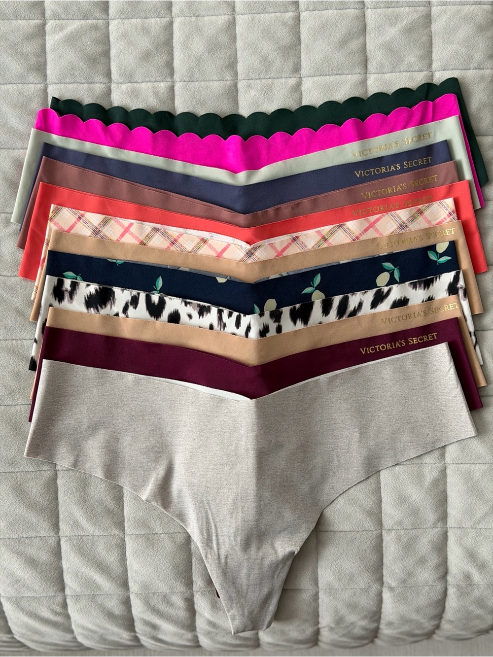 Victoria's Secret 13 Seamless Thong Panty Set - Multi Color Size L